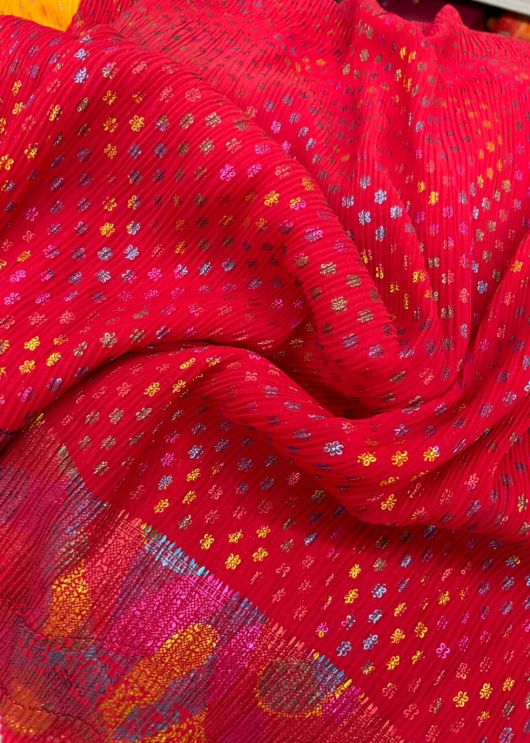 Pleated Georgette Fabric