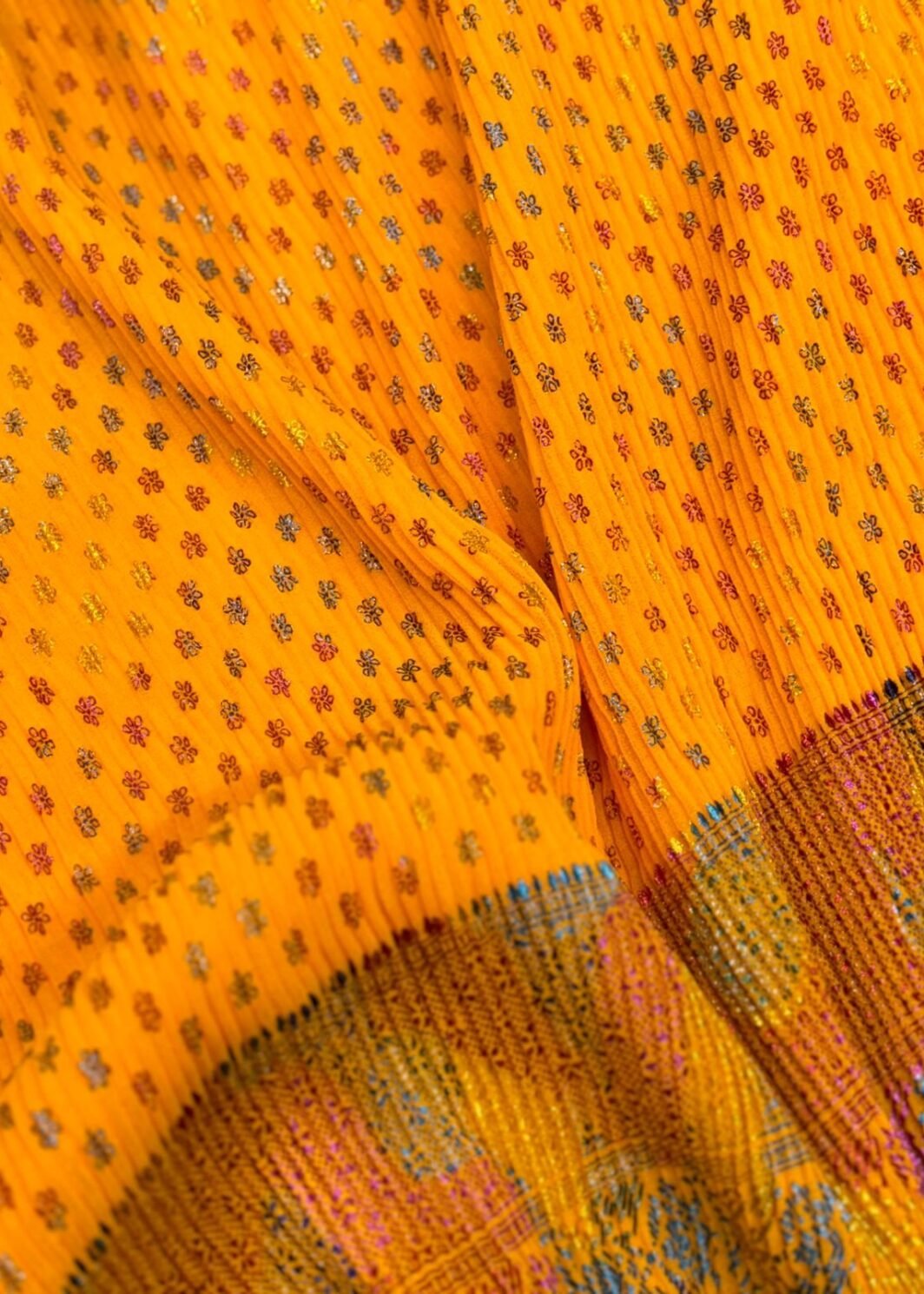 Pleated Georgette Fabric