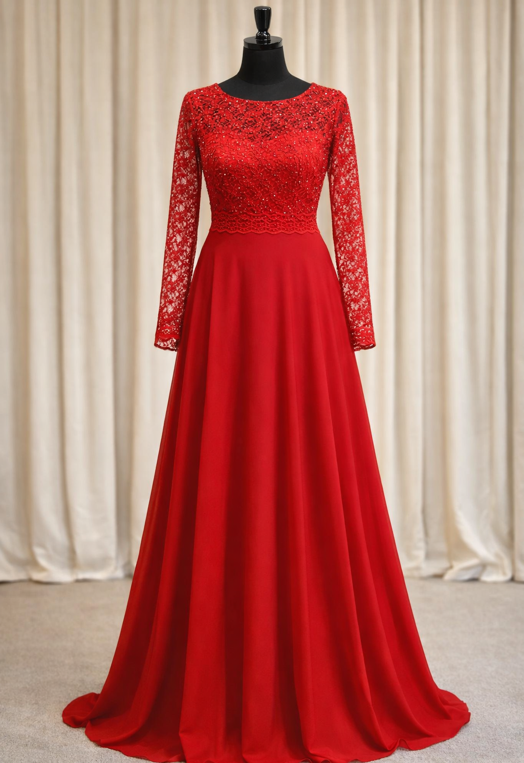 Net sequence with plain space silk