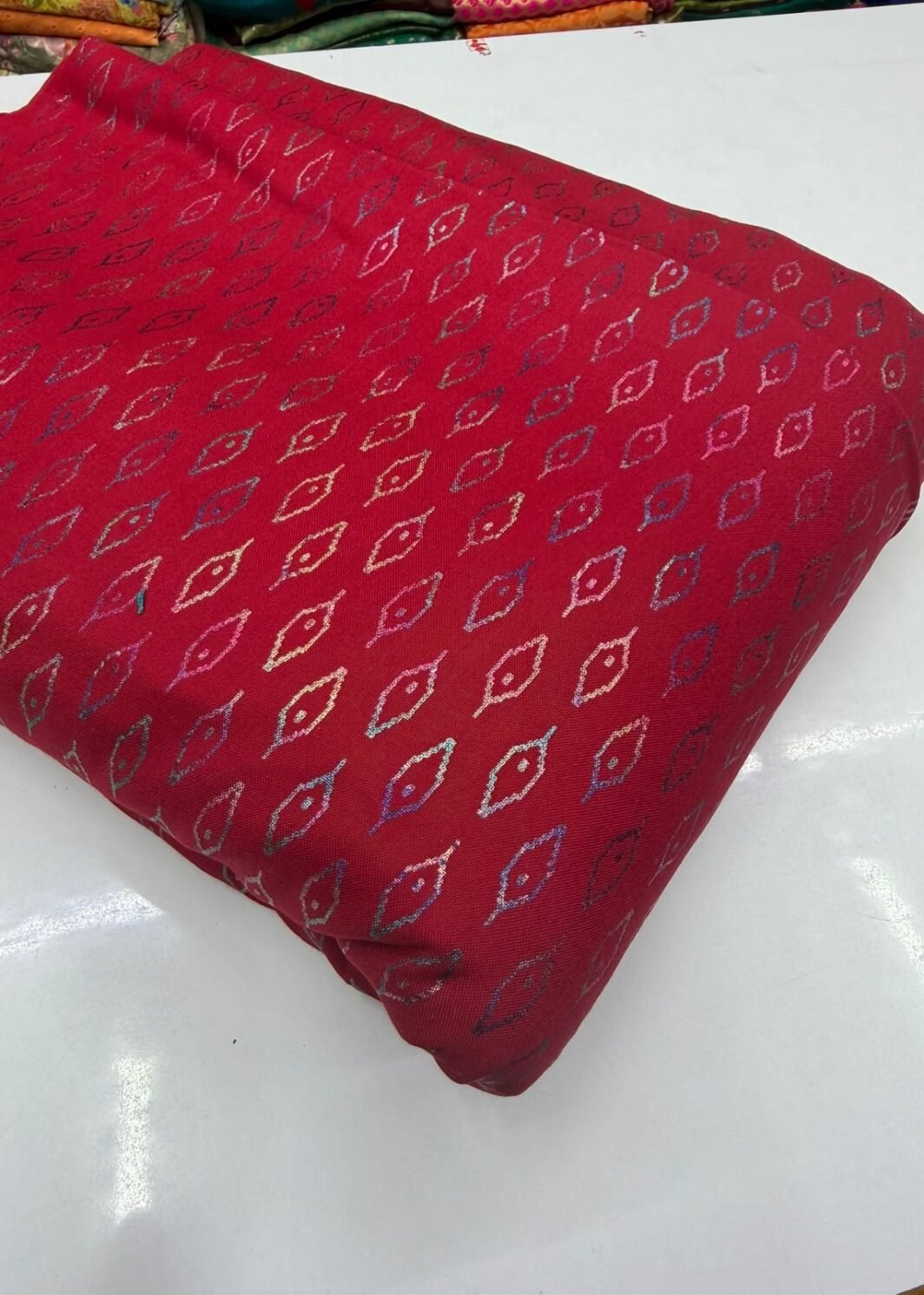 Rayon Foil Print Fabric