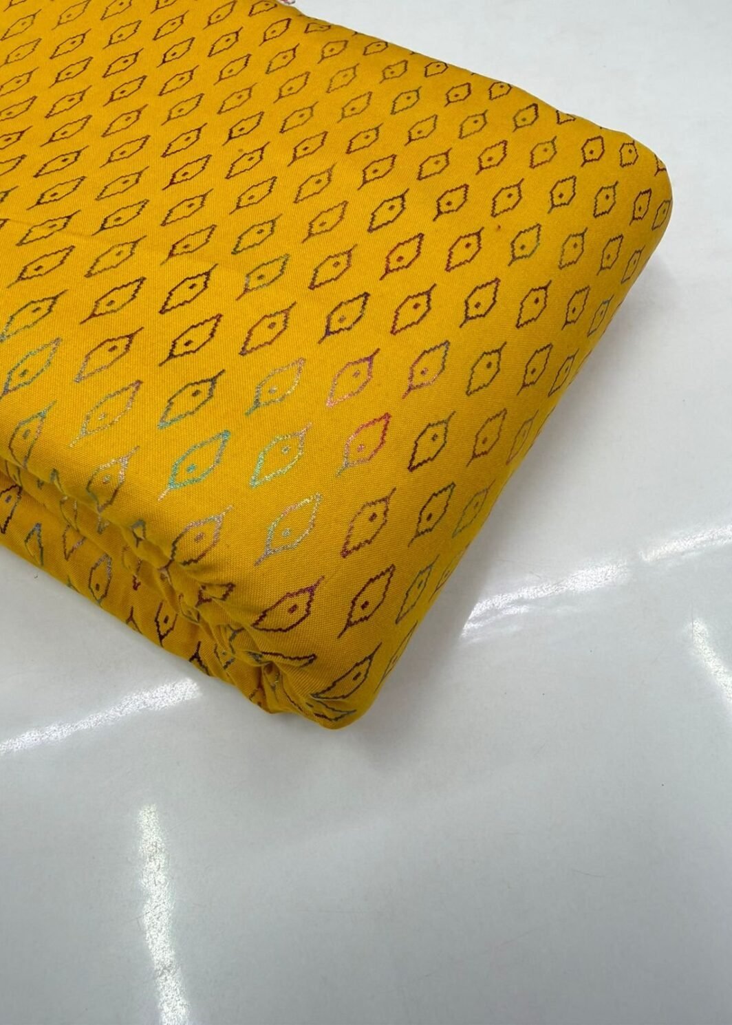 Rayon Foil Print Fabric