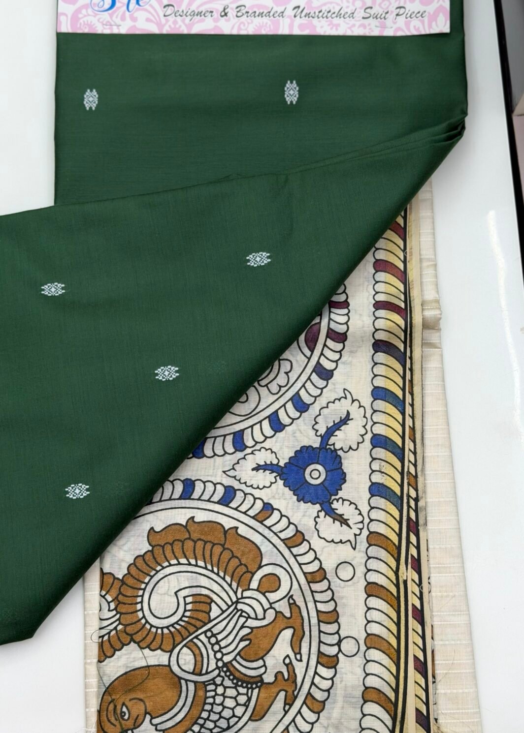 Silk cotton 3 piece unstitched suit