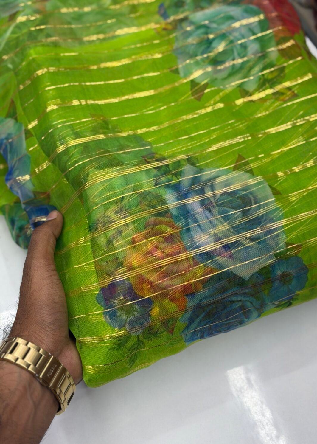 Organza floral print