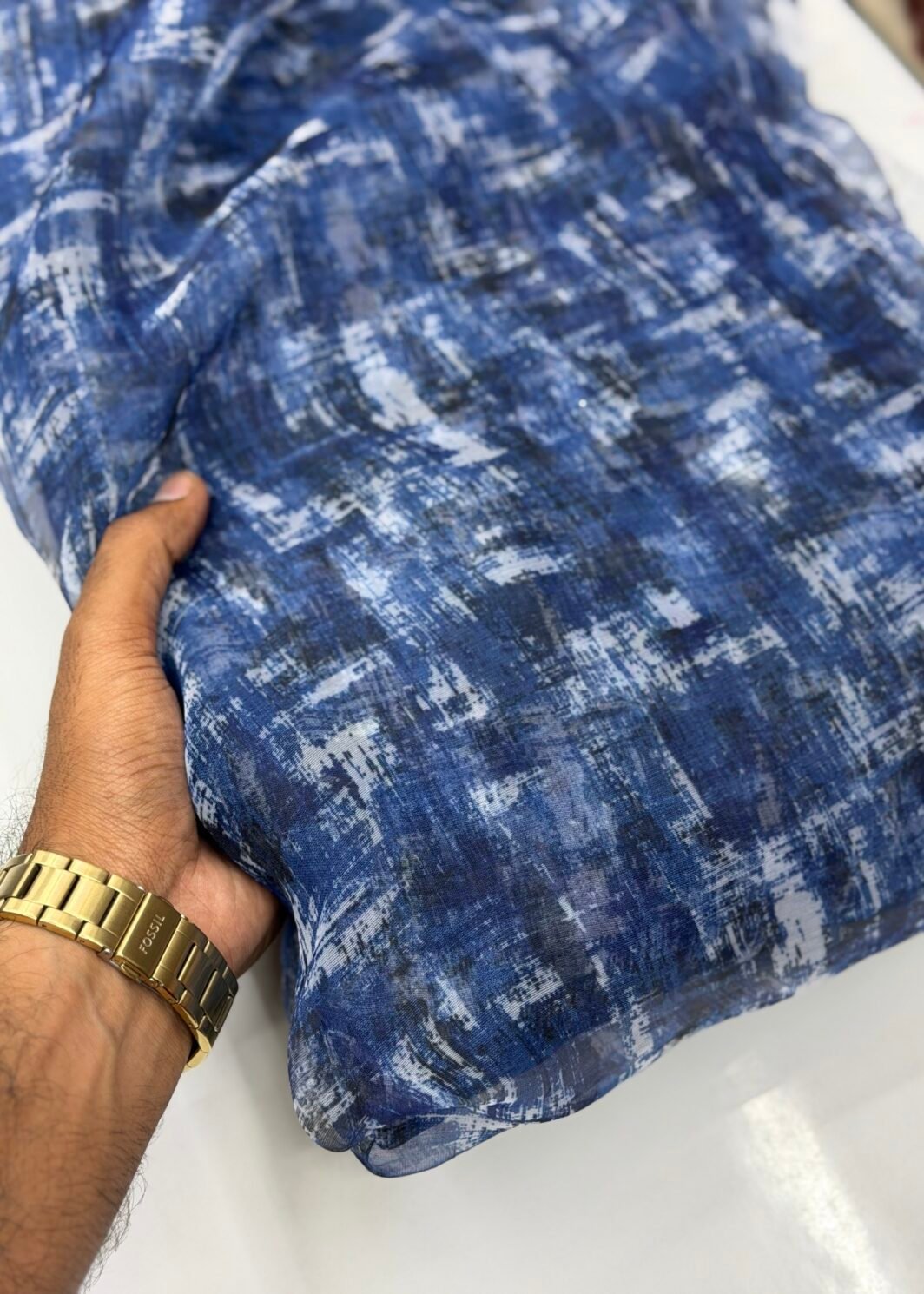 Organza floral print