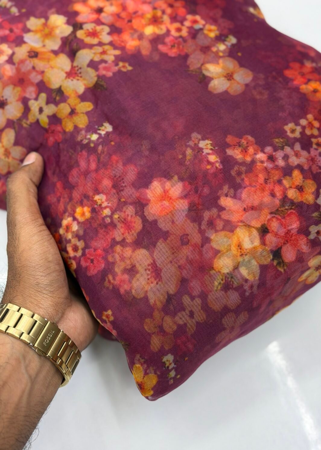 Organza floral prints