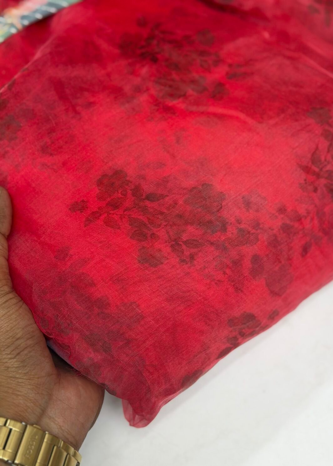 Organza floral print