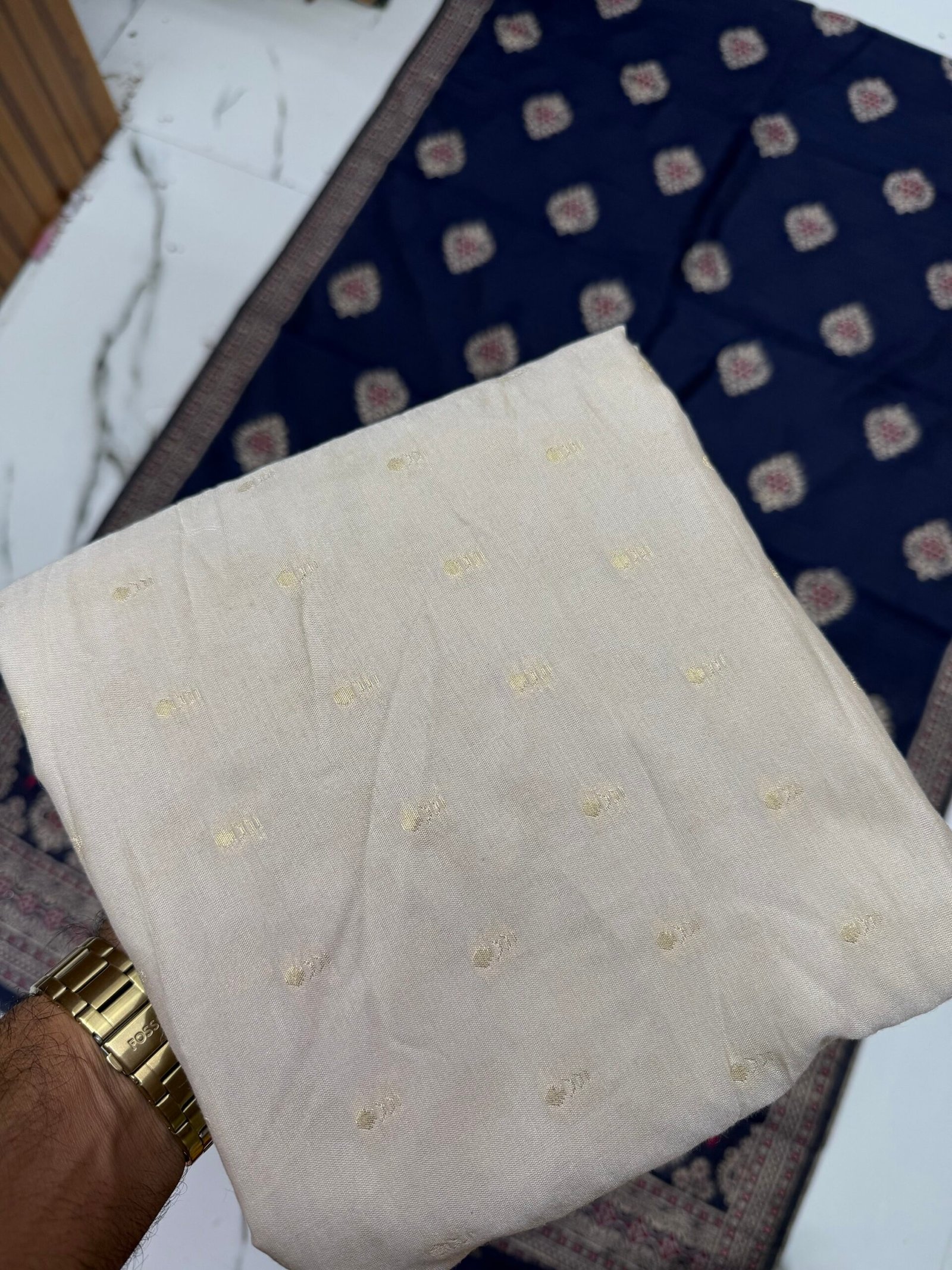 Banarasi silk top and dupatta - Image 3