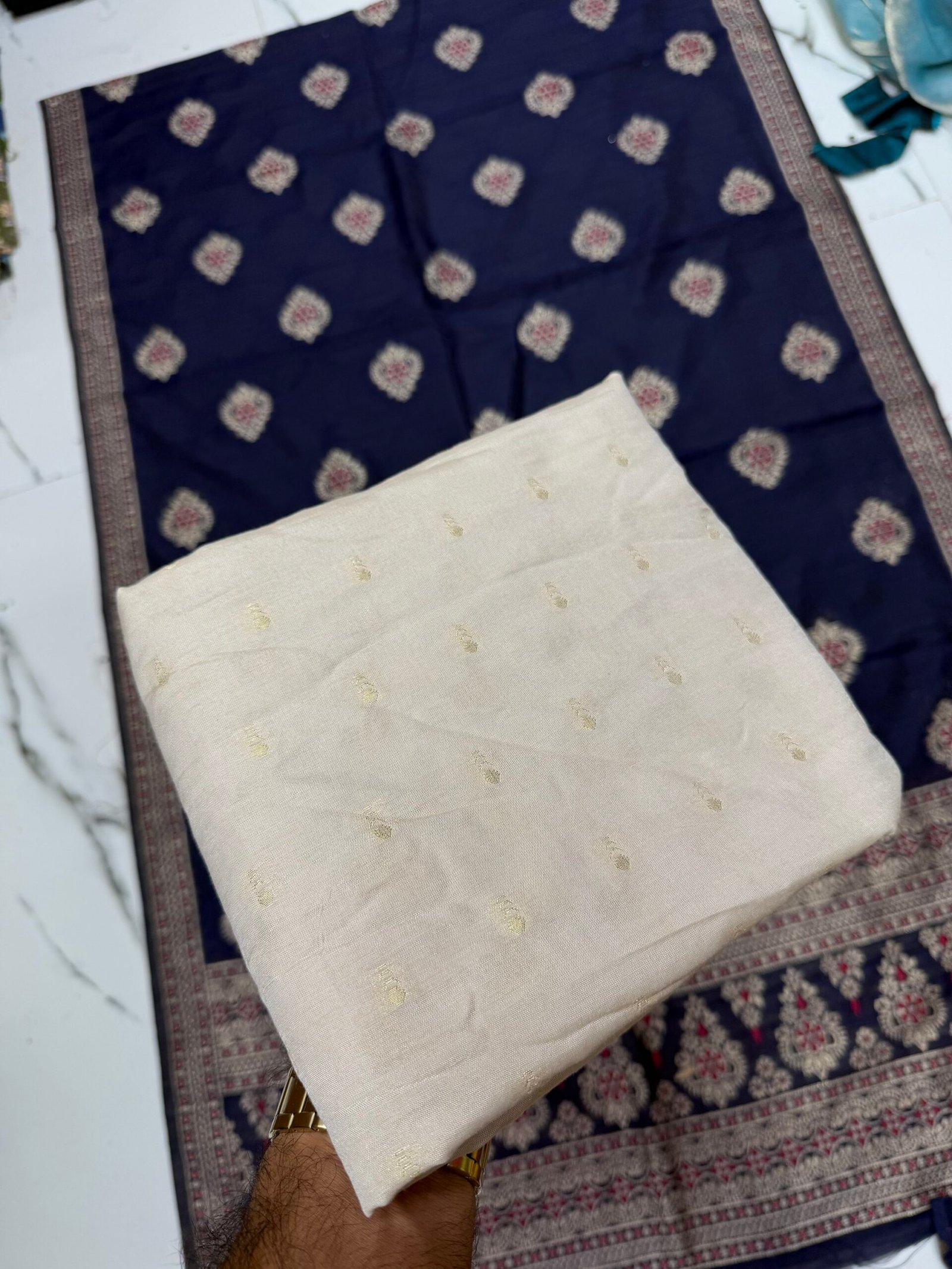 Banarasi silk top and dupatta - Image 2