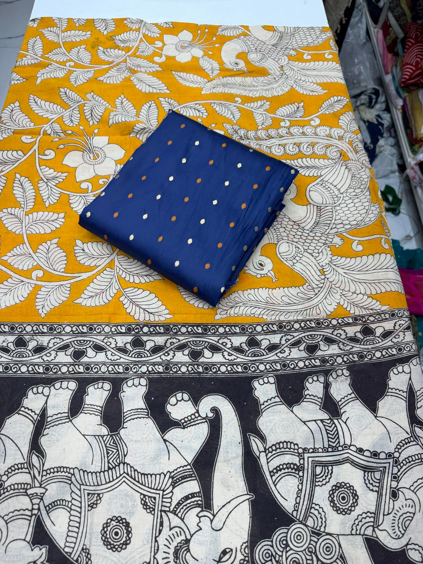 Tapetta silk with kalamkari dupatta - Image 2