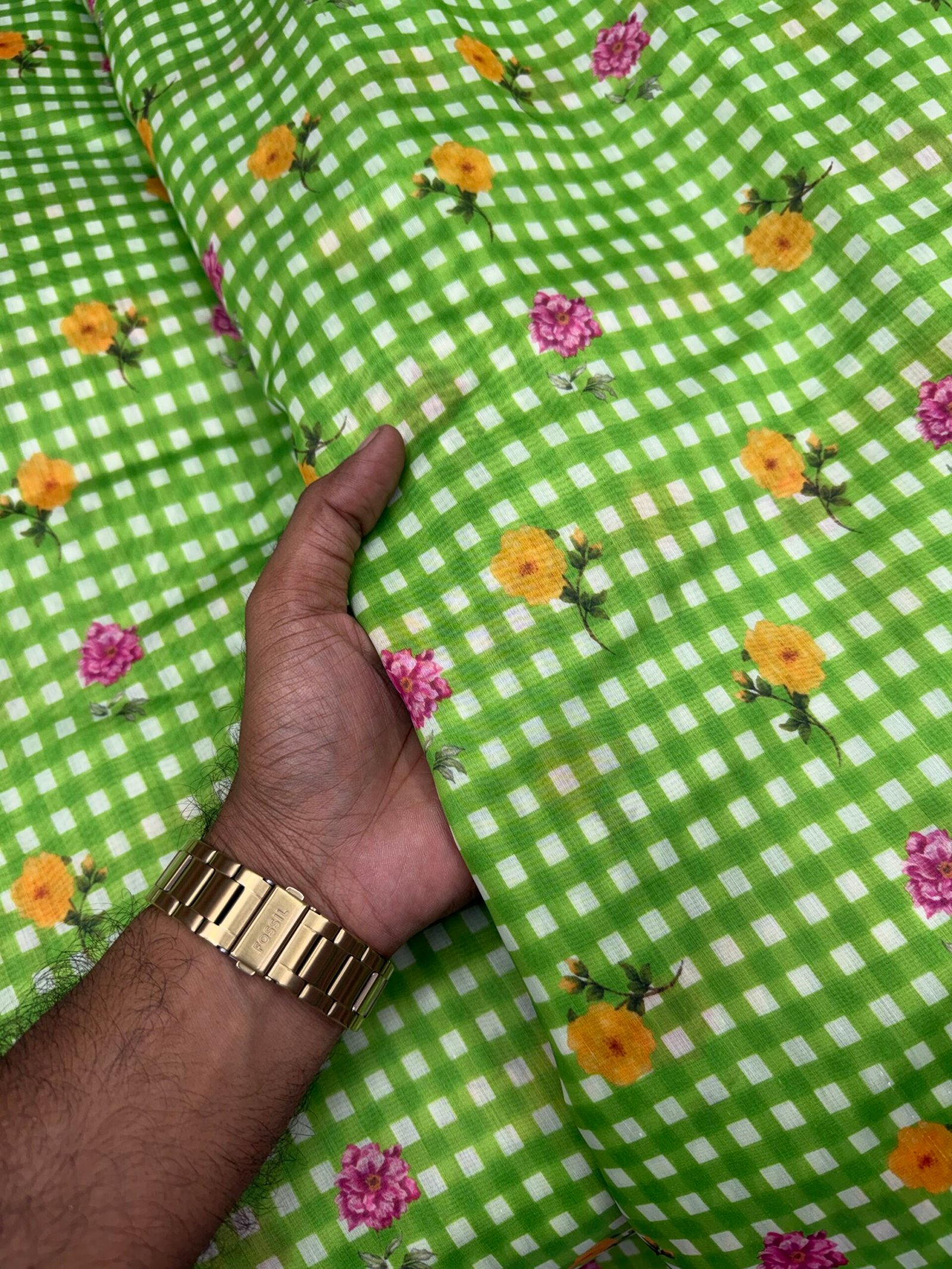 Mul chanderi checks - Image 2