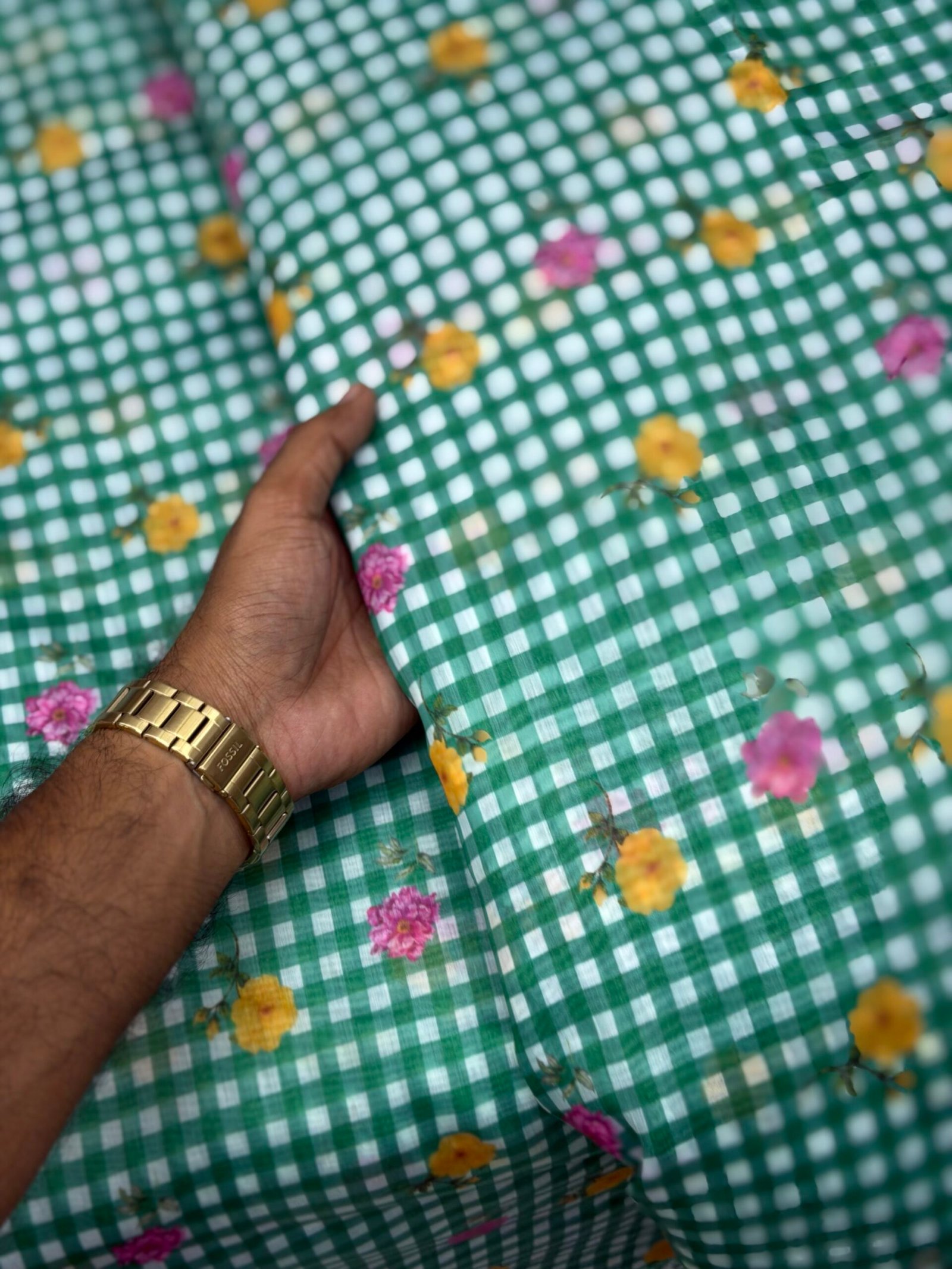 Mul chanderi checks - Image 2