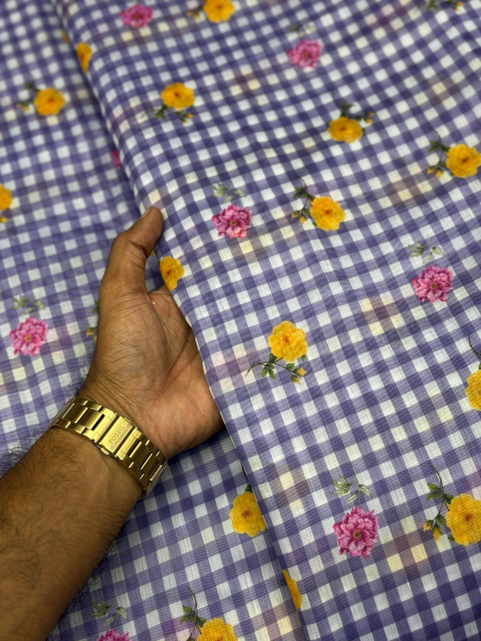 Mul chanderi checks - Image 2