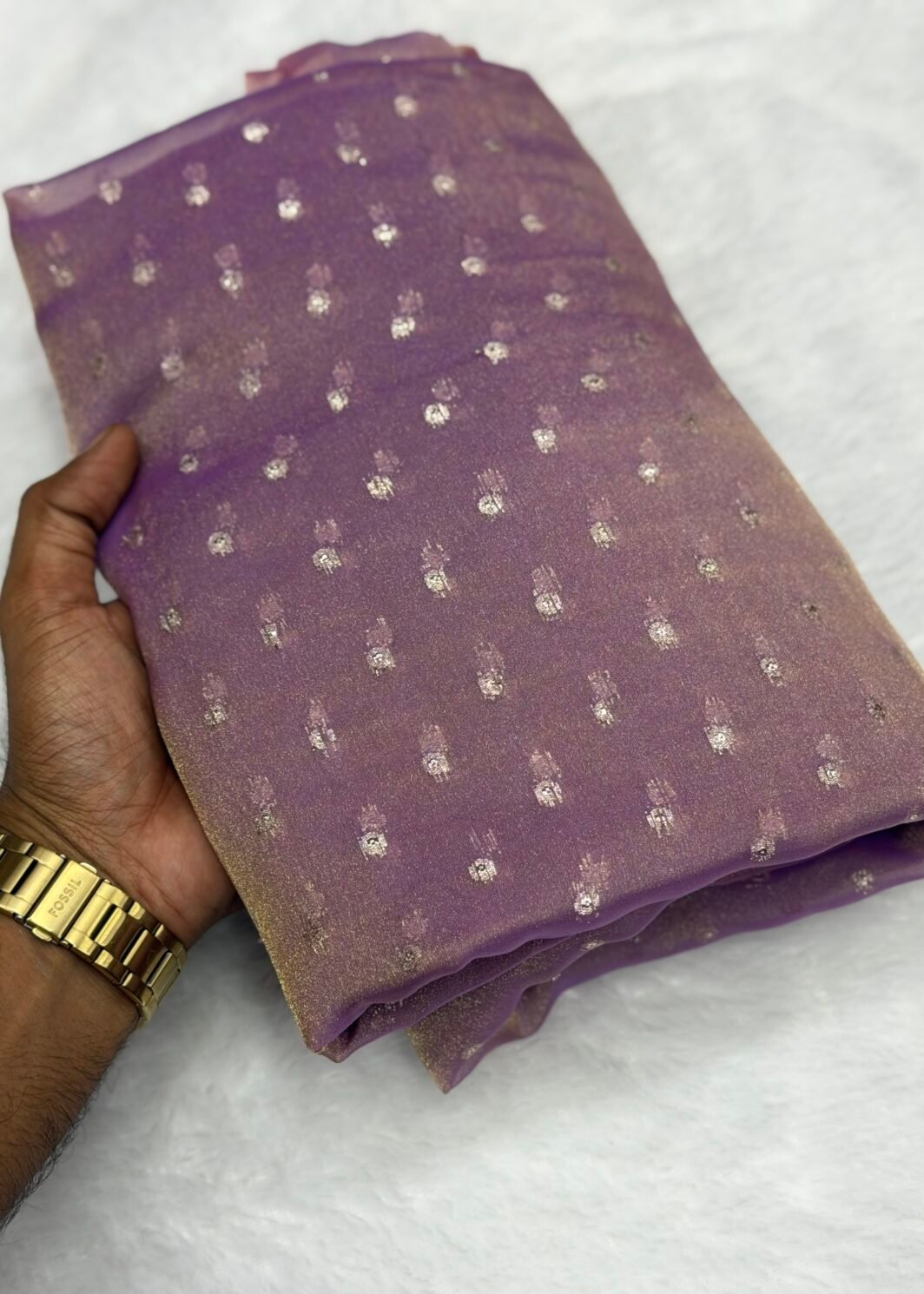 Nc moss silk saree