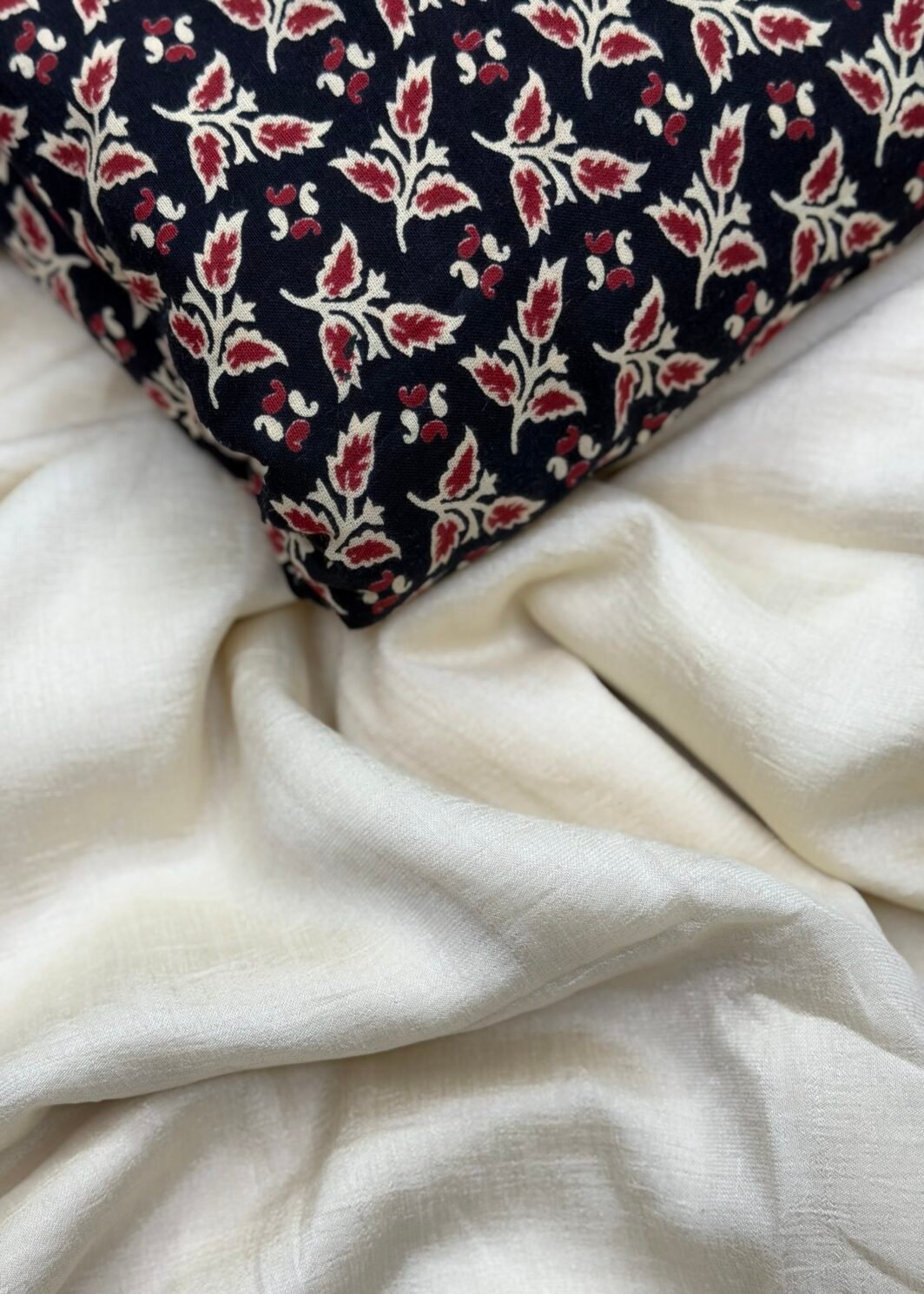 Vichithra saree with ajrakh blouse