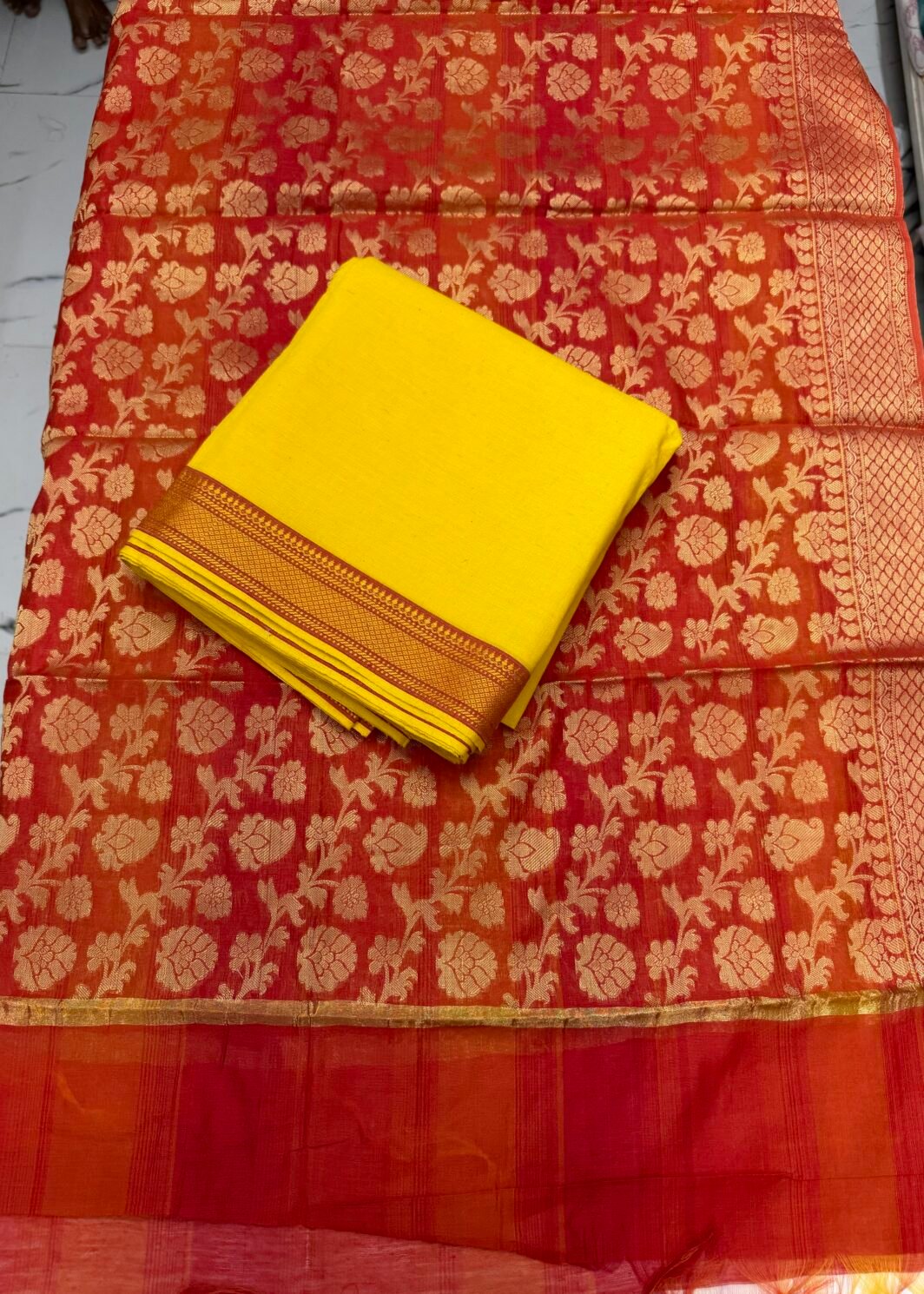 Mangalagiri with dupatta