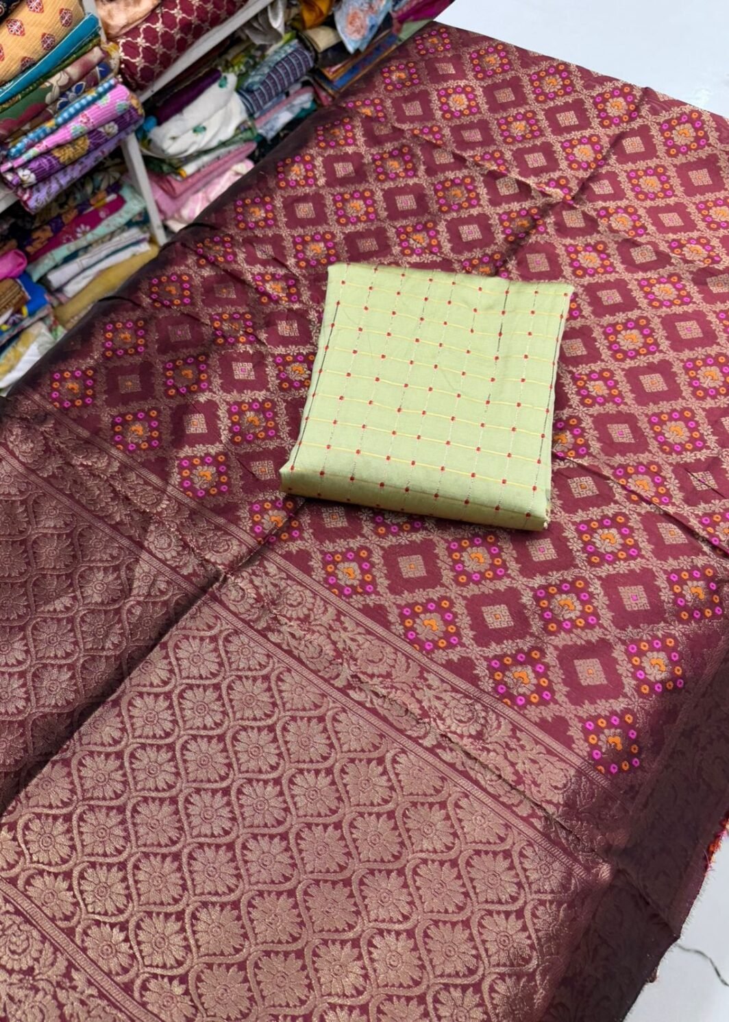 Silk Kuti with Banarasi Dupatta