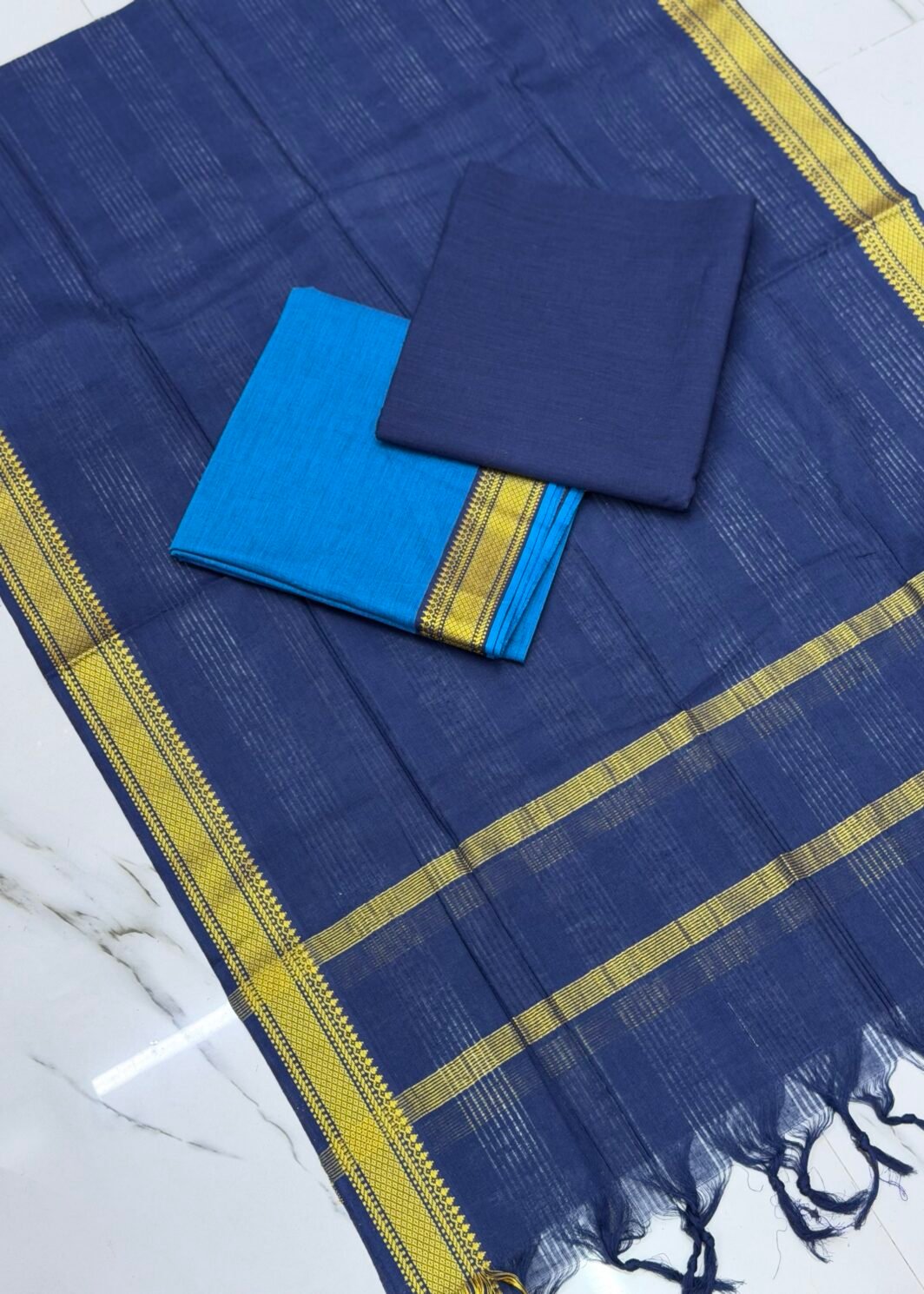 Mangalagiri 3 piece unstitched suit