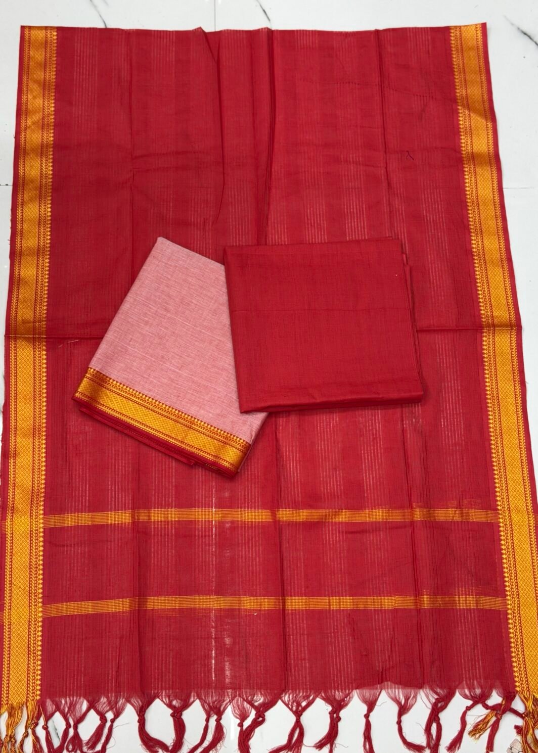Mangalagiri 3 piece unstitched suit