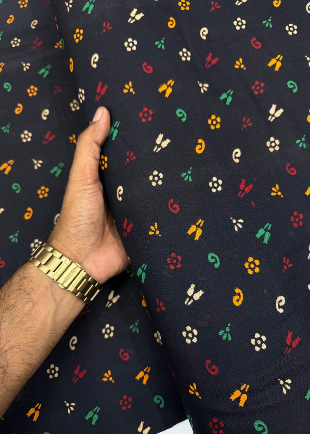 Ajrakh cotton print
