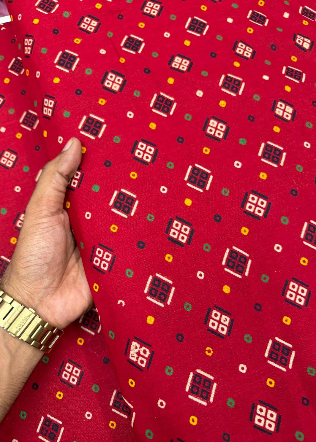 Ajrakh cotton print