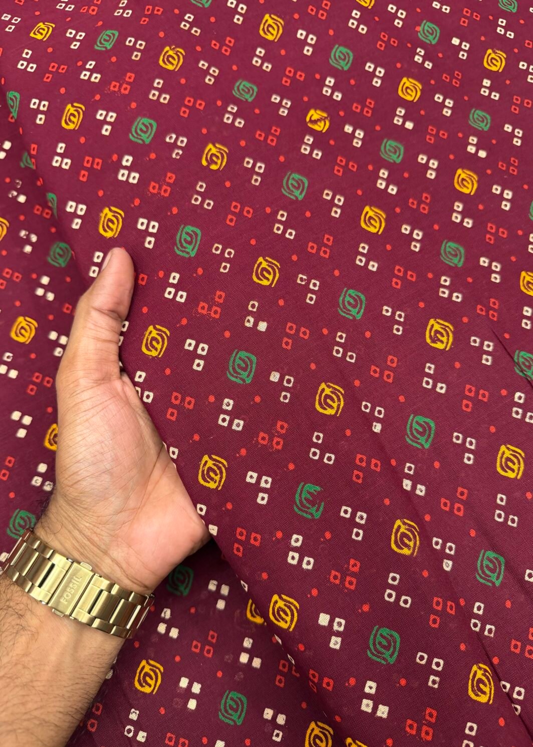 Ajrakh cotton print
