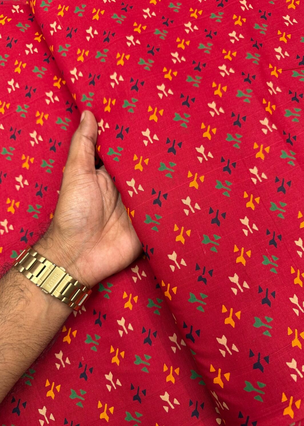 Ajrakh cotton print