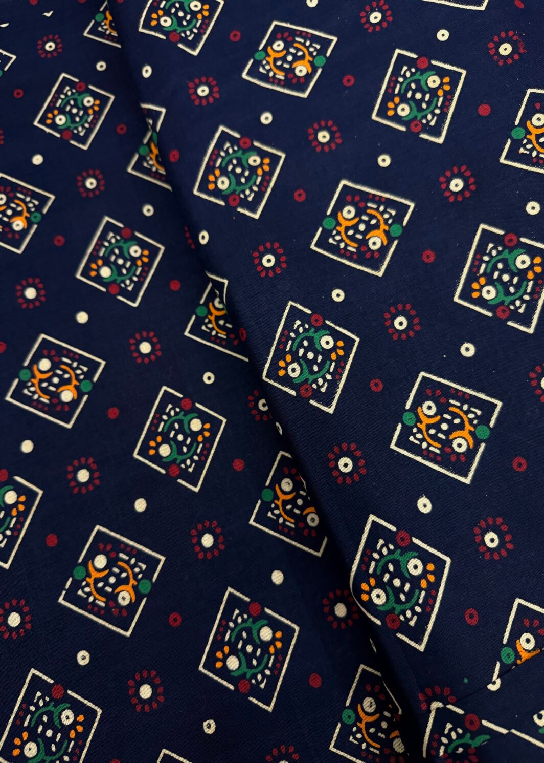 Ajrakh cotton print