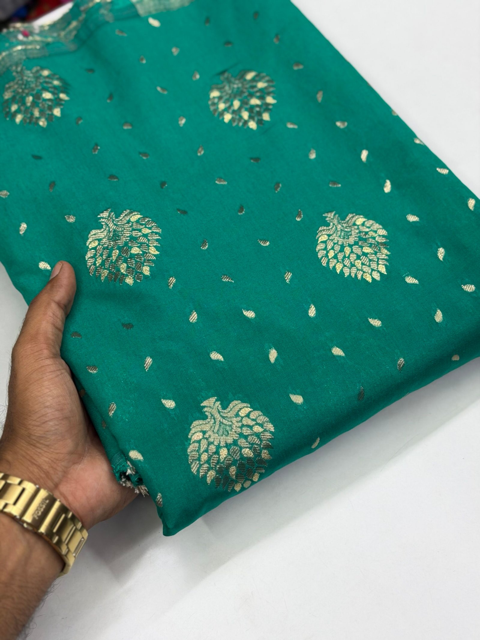 Banarasi silk fabric - Image 4