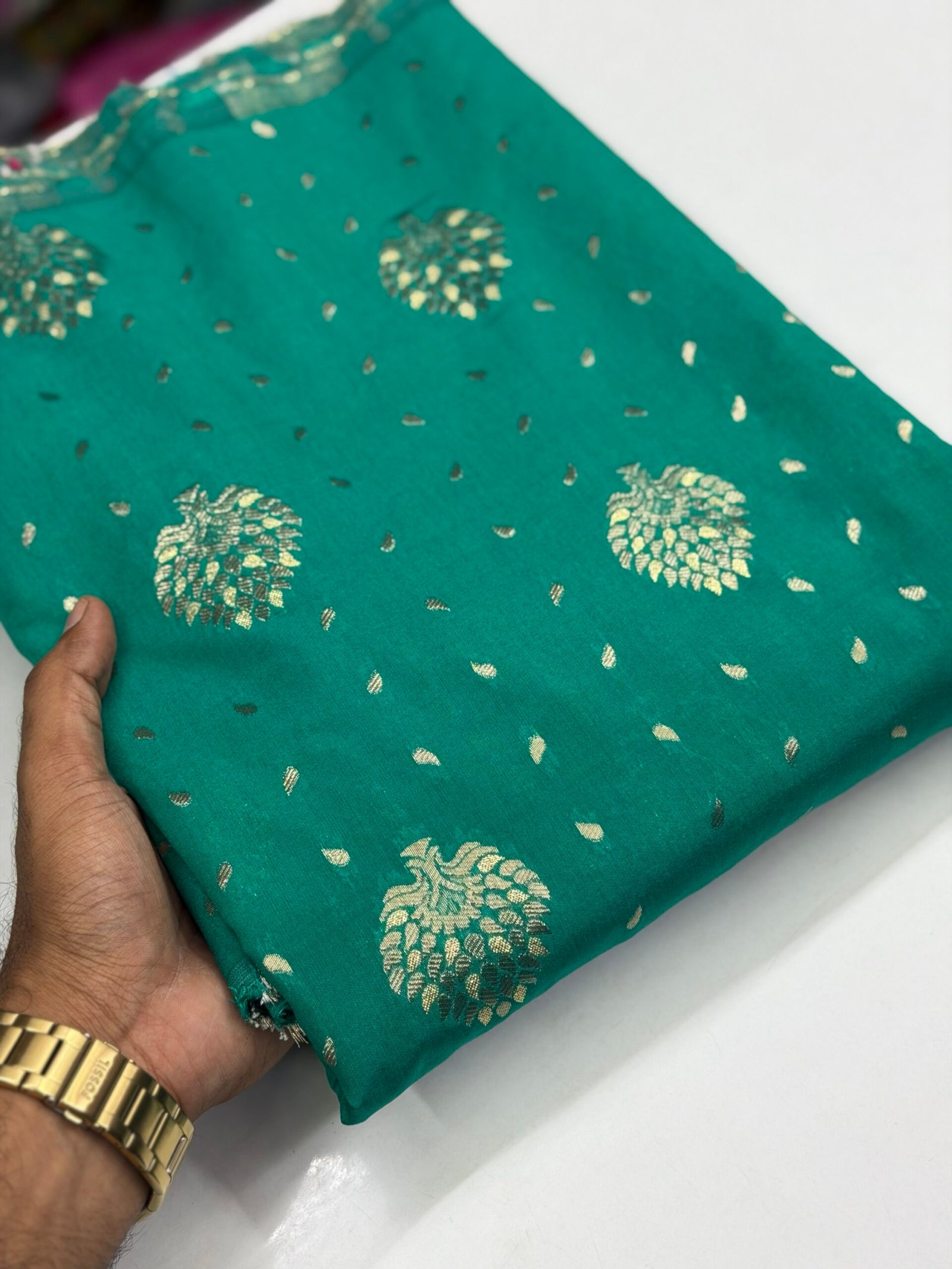 Banarasi silk fabric - Image 3